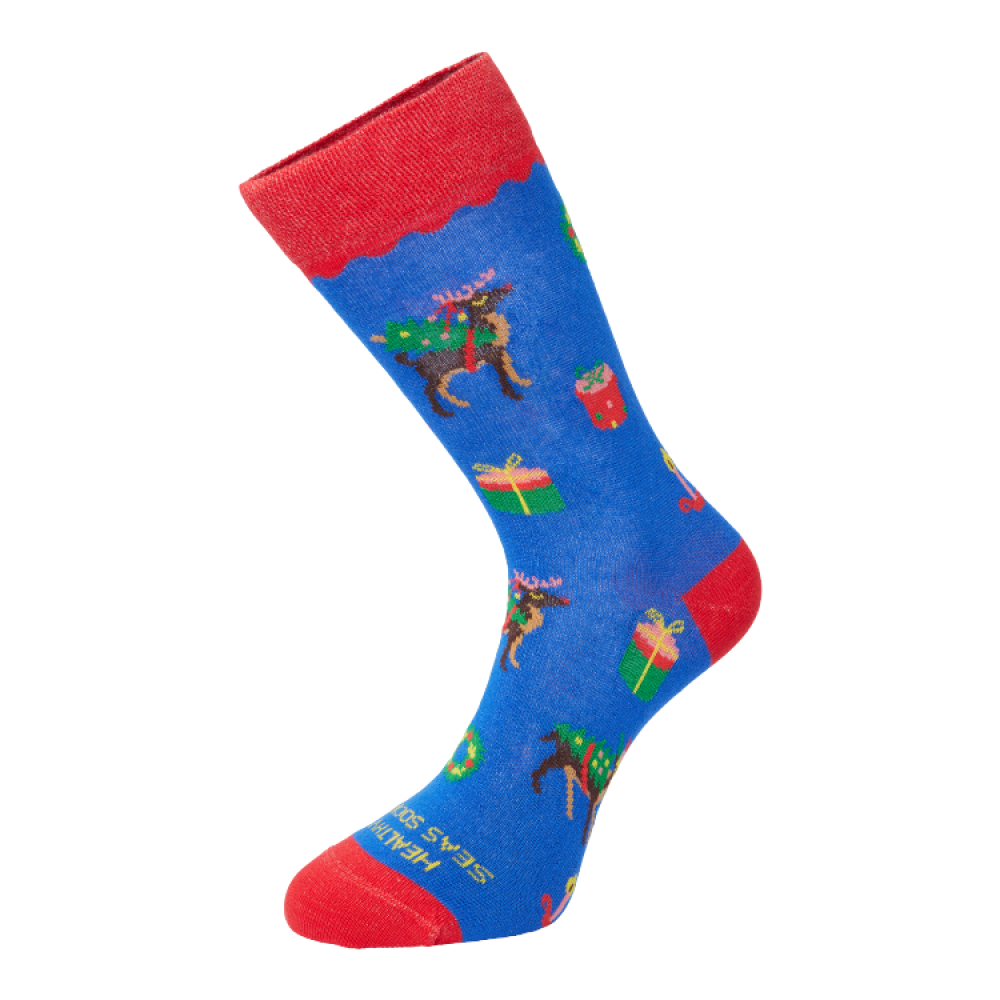 HEALTHY SEAS SOCKS ΚΑΛΤΣΕΣ ΧΡΙΣΤΟΥΓΕΝΝΙΑΤΙΚΕΣ WRASSE ΜΠΛΕ